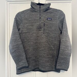 Patagonia Charcoal Heather Quarter-Zip Fleece